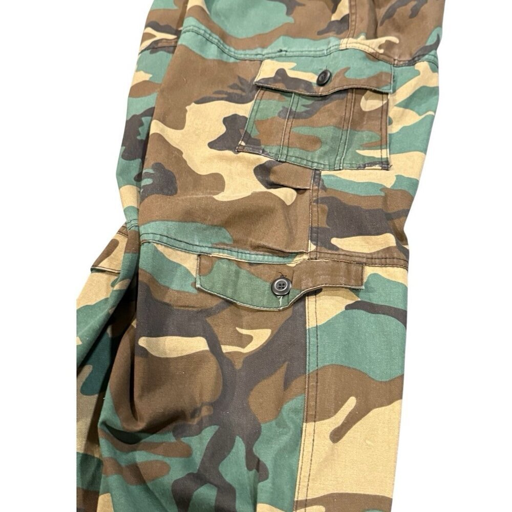 Camo Cargo Pants - Women's Olive Green Utility Trousers - Picture 5 of 11